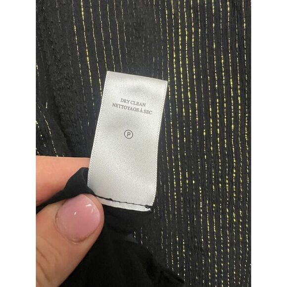 A.L.C. Silvie Striped Silk Chiffon Blouse Sz. 10 - Picture 8 of 8